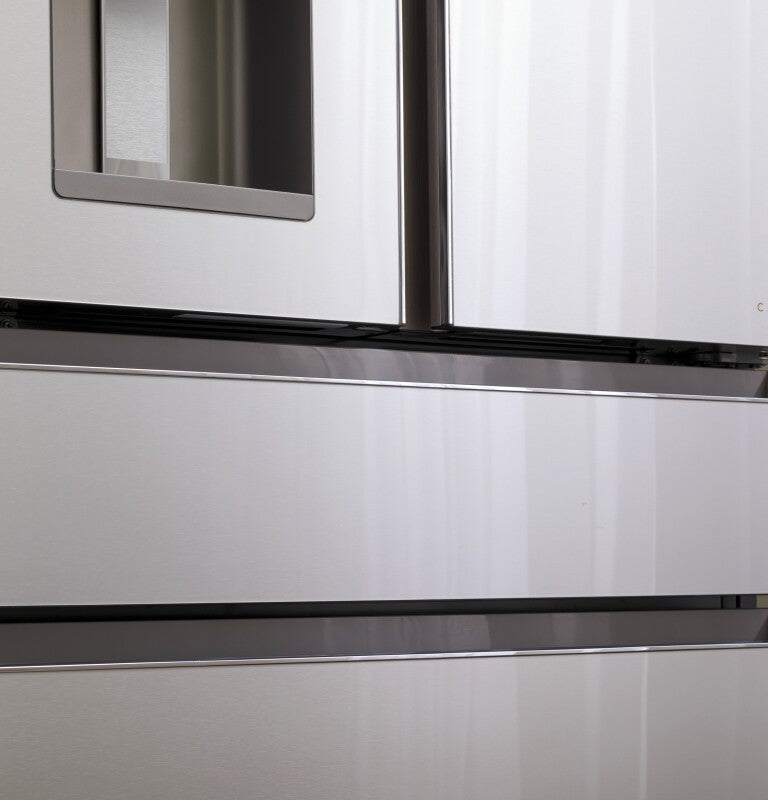 CAFE  Caf? 27.8 Cu. Ft. Smart 4-door French-door Refrigerator In Platinum Glass - Platinum Glass (CVE28DM5NS5)