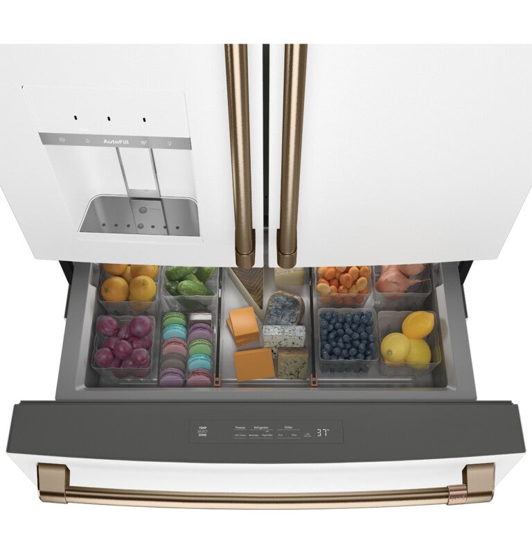 CAFE  Caf? 27.8 Cu. Ft. Smart 4-door French-door Refrigerator - Matte White (CVE28DP4NW2)