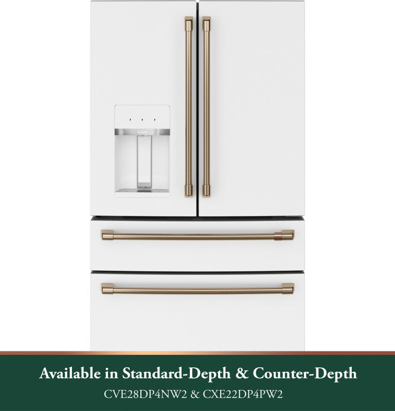 CAFE  Caf? 27.8 Cu. Ft. Smart 4-door French-door Refrigerator - Matte White (CVE28DP4NW2)