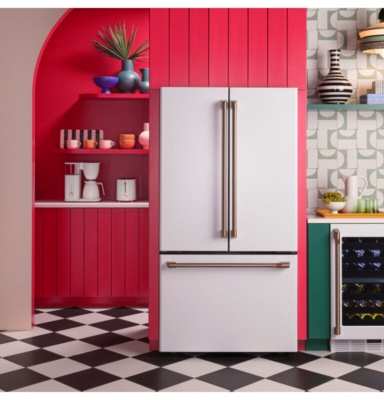 CAFE  Caf? 23.1 Cu. Ft. Smart Counter-depth French-door Refrigerator - Matte White (CWE23SP4MW2)