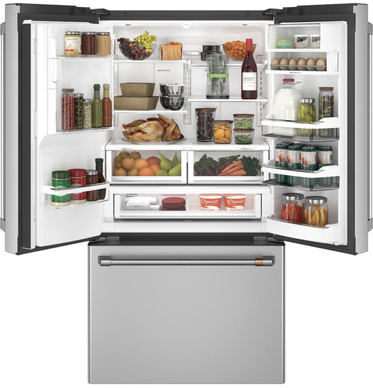 CAFE  Caf? 22.1 Cu. Ft. Smart Counter-depth French-door Refrigerator With Hot Water Dispenser - Stainless Steel (CYE22TP2MS1)