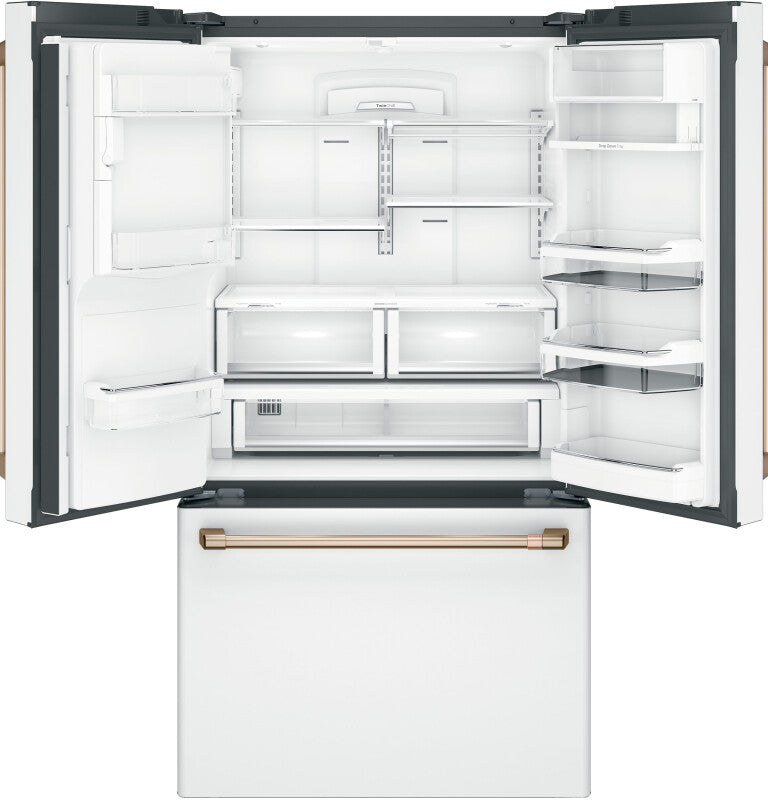 CAFE  Caf? 22.1 Cu. Ft. Smart Counter-depth French-door Refrigerator With Hot Water Dispenser - Matte White (CYE22TP4MW2)