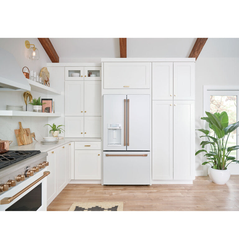 CAFE  Caf? 22.1 Cu. Ft. Smart Counter-depth French-door Refrigerator With Hot Water Dispenser - Matte White (CYE22TP4MW2)