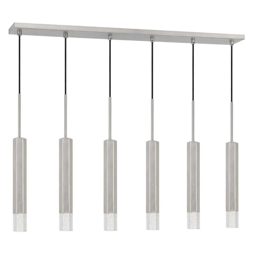 Cal Lighting Troy LED Dimmable 6-Light Pendant with Glass Diffuser main image.