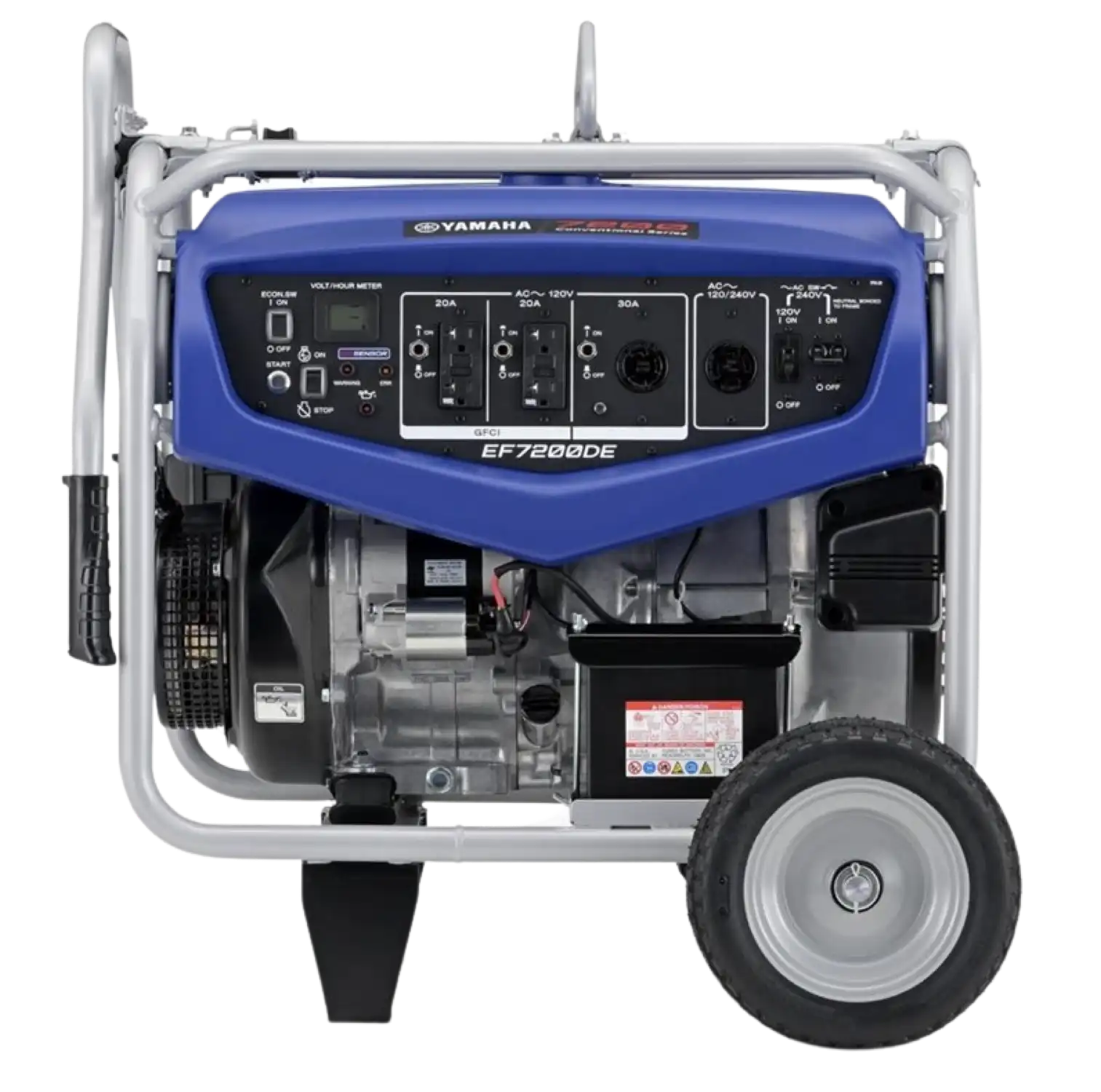 Yamaha EF7200DE 6000W/7200W Electric Start Gas Generator With CO Sensor Open Box