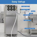 Costway Freestanding Commercial Ice Maker 450 lbs/24H 42969552 New