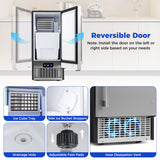 Costway Compact Commercial Ice Maker 25 lbs Storage 110 lbs/Day 32892022 New