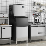 Costway Commercial Ice Maker Machine 418 lbs/24H 200 lbs Bin 859376142 New