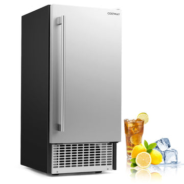 Costway Commercial Under Counter Ice Maker 90 lbs/Day Built-In Freestanding 56089404 New