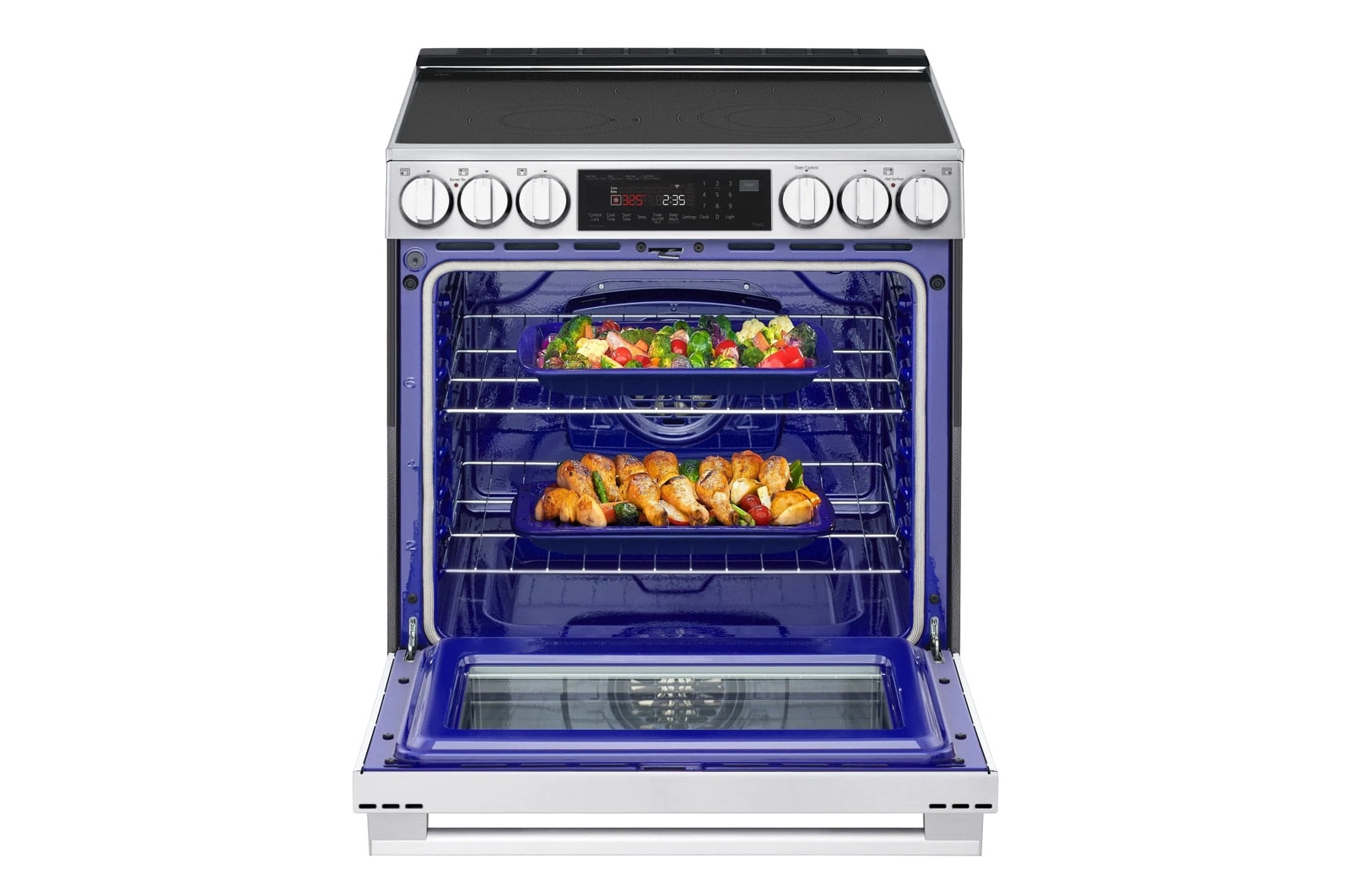 LG 6.3 cu. ft. Smart Electric Slide-in Range with InstaView®, ProBake Convection®, and Air Fry