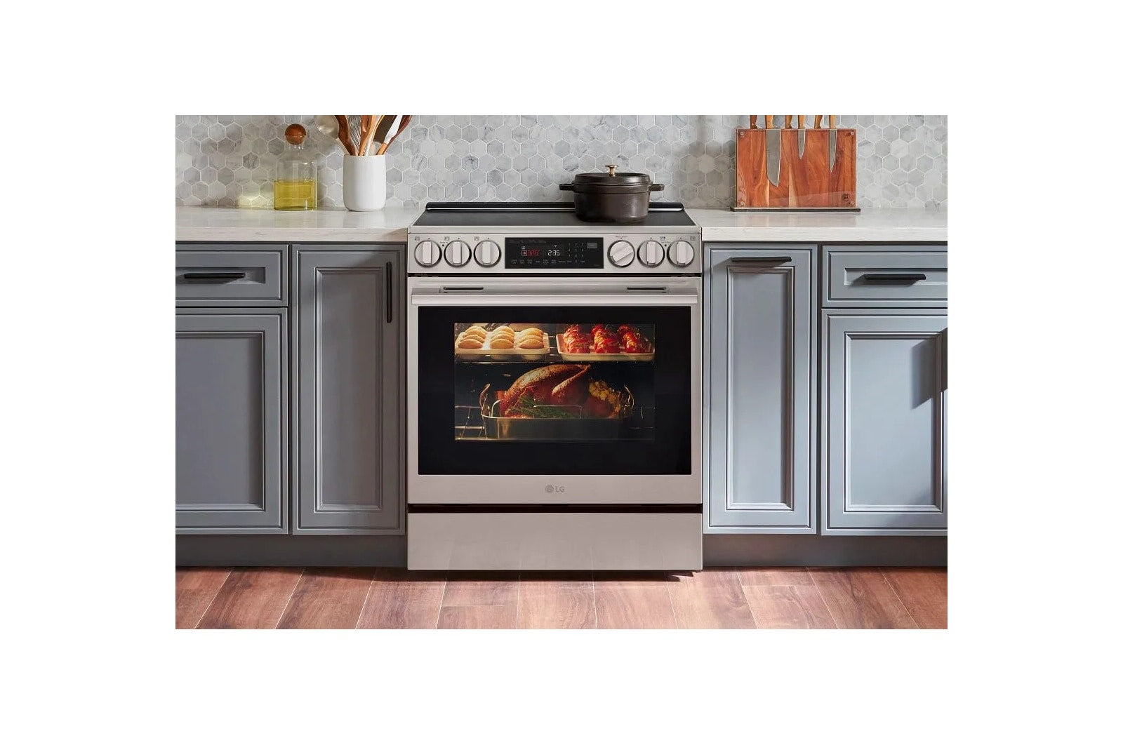 LG 6.3 cu. ft. Smart Electric Slide-in Range with InstaView®, ProBake Convection®, and Air Fry