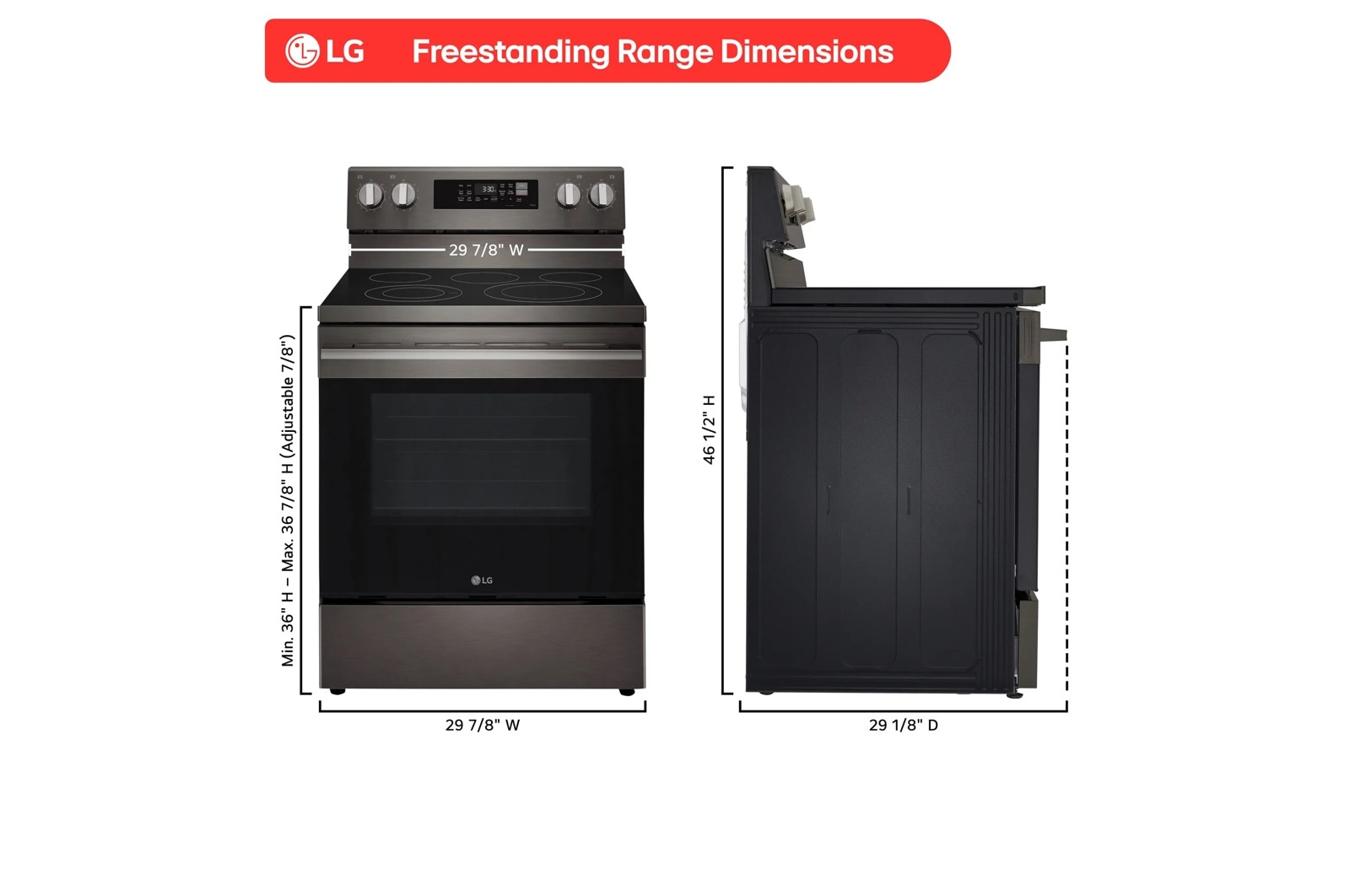 LG 6.3 cu. ft. Smart Wi-Fi Enabled ProBake Convection® Electric Range with Air Fry & EasyClean®