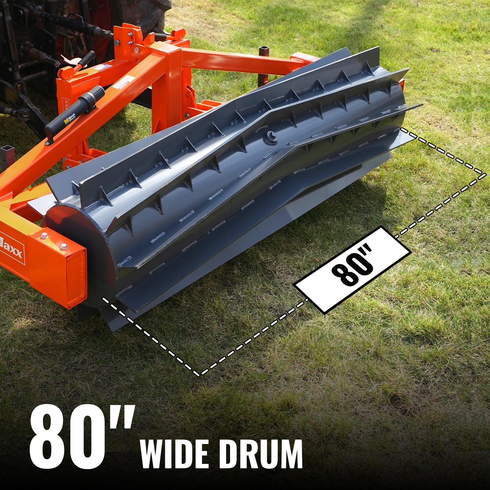 80" Crimper Roller 3 Point Hitch Tractor Attachment Agriculture Equipment,  CR82