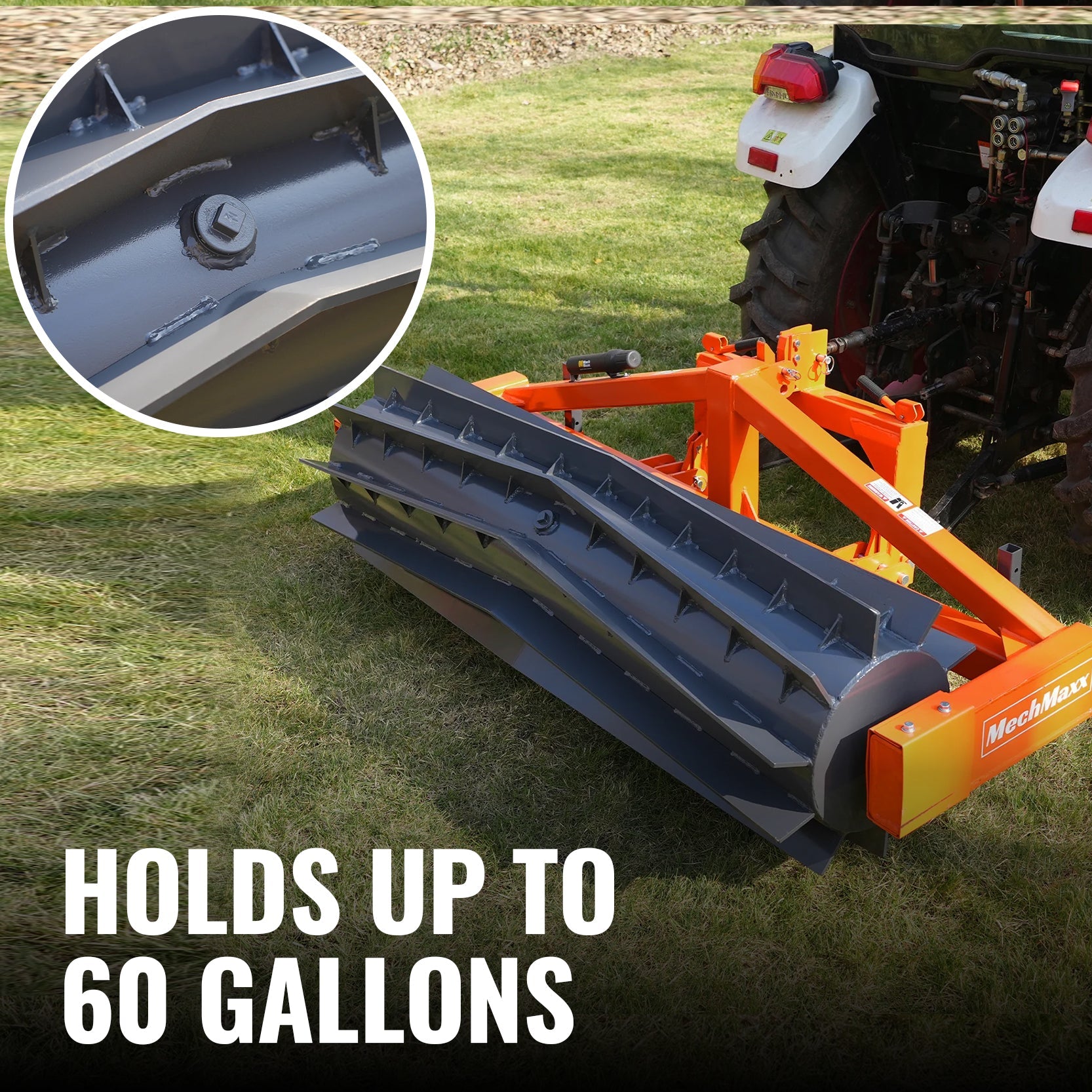 80" Crimper Roller 3 Point Hitch Tractor Attachment Agriculture Equipment,  CR82