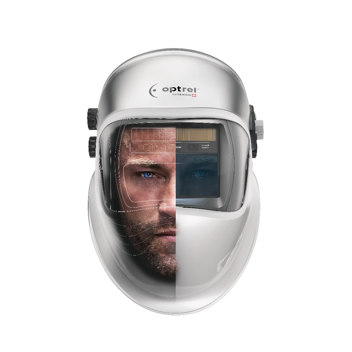 Optrel Crystal 2.0 Welding Helmet, Silver - 1006.900