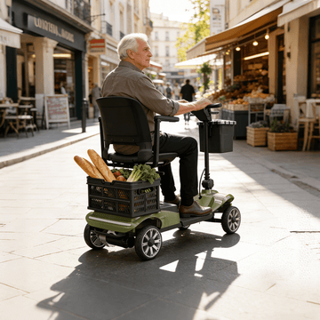 Vocic D35 Mobility Scooter with Shopping Cart 21 Mile Range 3.7 MPH 250W New