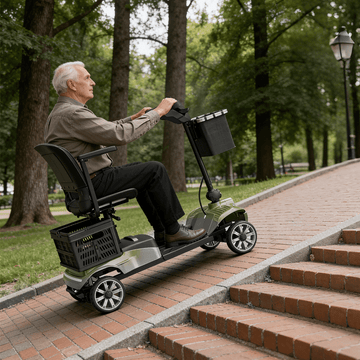 Vocic D35 Mobility Scooter with Shopping Cart 21 Mile Range 3.7 MPH 250W New