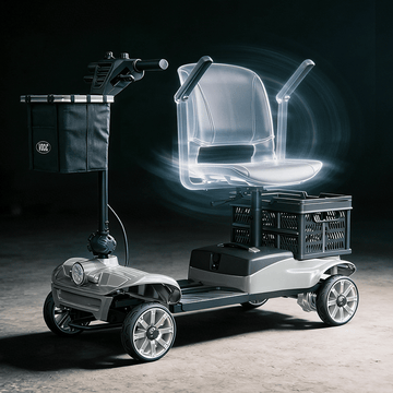 Vocic D35 Mobility Scooter with Shopping Cart 21 Mile Range 3.7 MPH 250W New