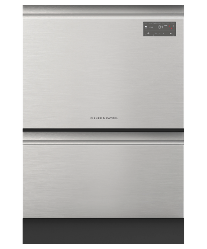 Fisher Paykel  Double DishDrawer Dishwasher, Tall, Sanitize - Stainless Steel (DD24DT2NX9)