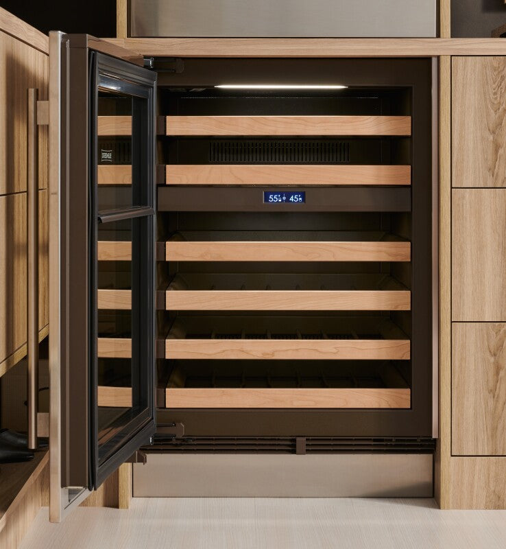 SUB-ZERO  24" Designer Undercounter Wine Storage - with Stainless Steel Panel Installed - Panel Ready (DEU2450WR)