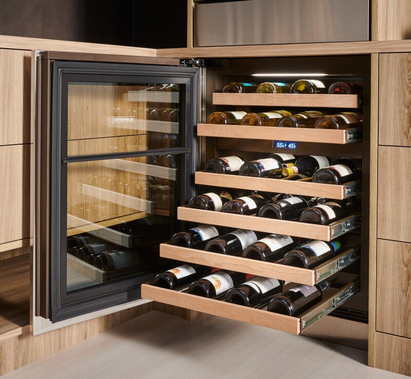 SUB-ZERO  24" Designer Undercounter Wine Storage - with Stainless Steel Panel Installed - Panel Ready (DEU2450WR)