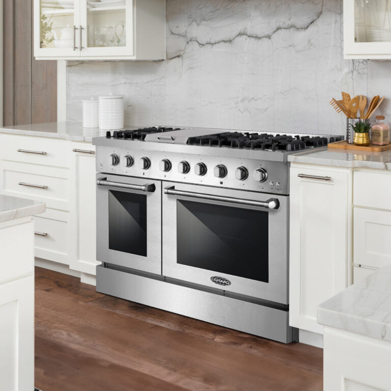 48" Dual Fuel Range with Griddle and Double Oven