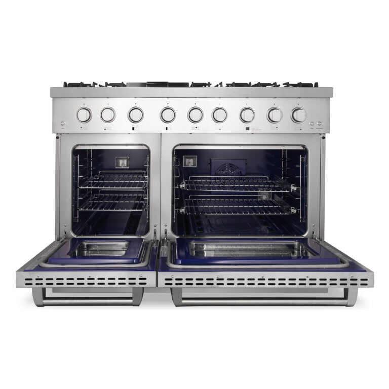 48" Dual Fuel Range with Griddle and Double Oven
