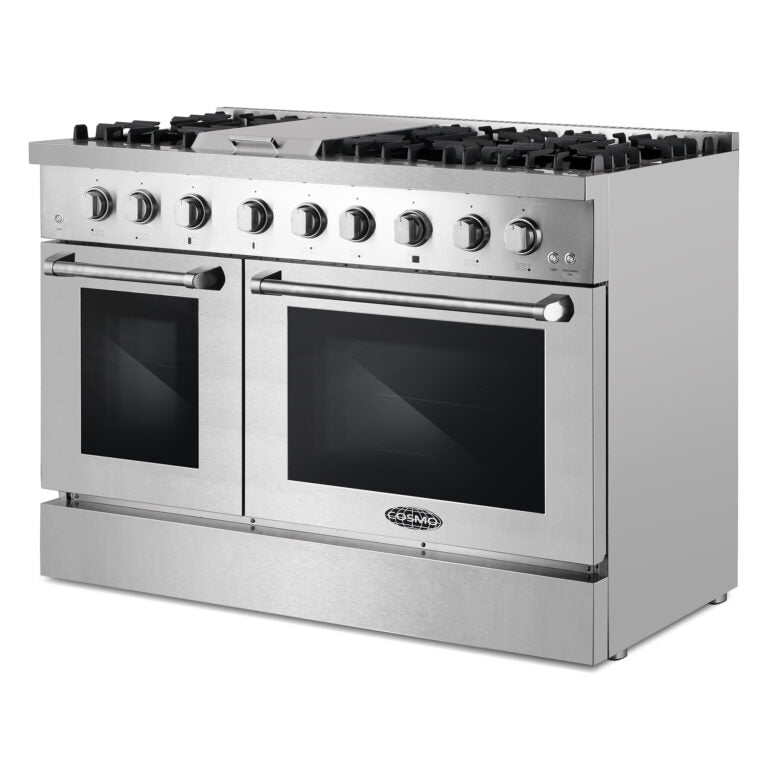 48" Dual Fuel Range with Griddle and Double Oven
