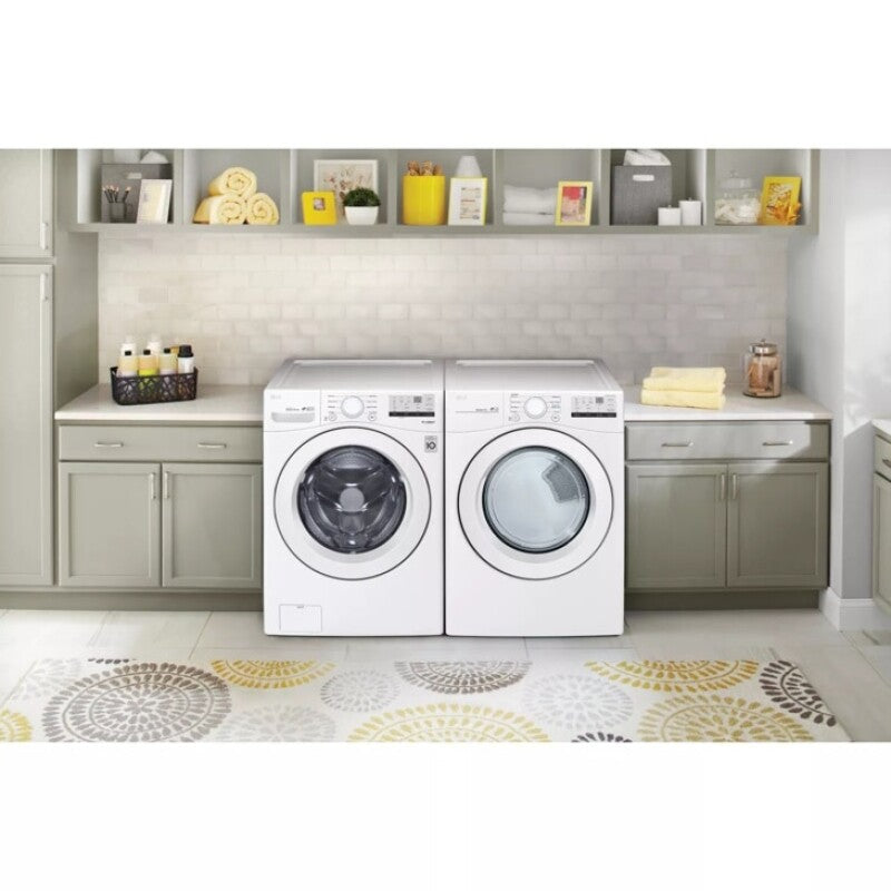 LG  7.4 Cu. Ft. Large Capacity Electric Dryer - White - White (DLE3400W)