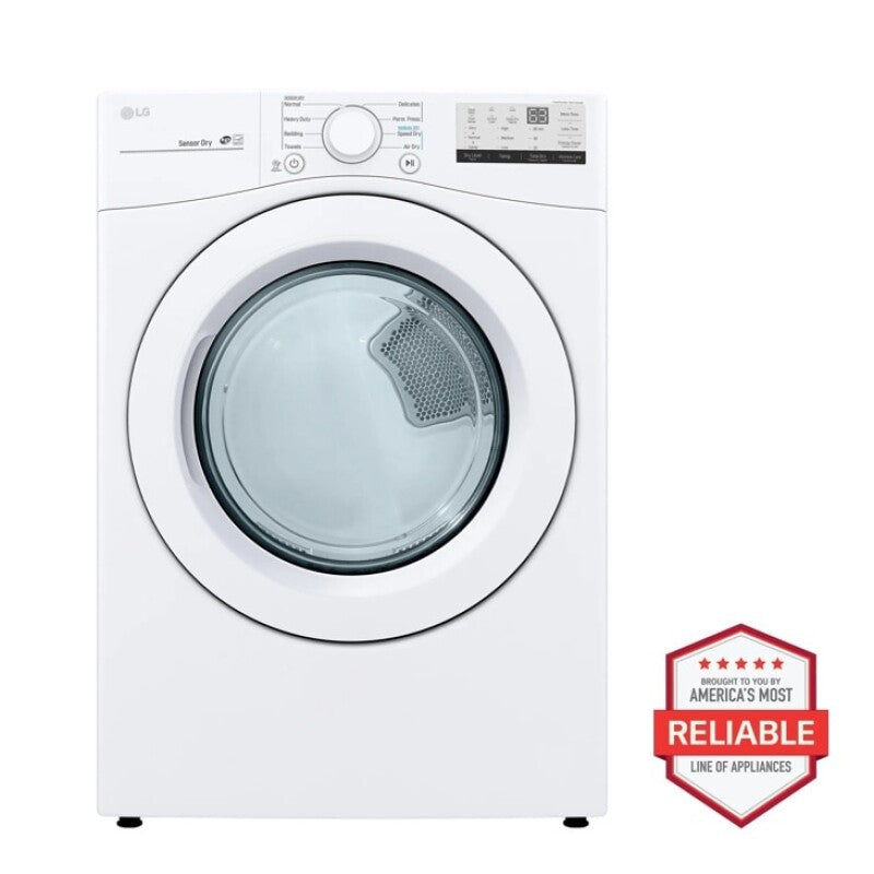 LG  7.4 Cu. Ft. Large Capacity Electric Dryer - White - White (DLE3400W)