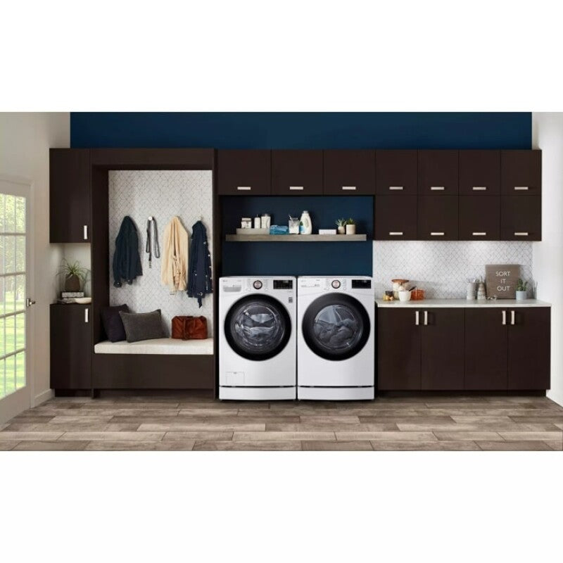 LG  7.4 Cu. Ft. Large Capacity Front Load Electric Dryer - White - White (DLEX4000W)