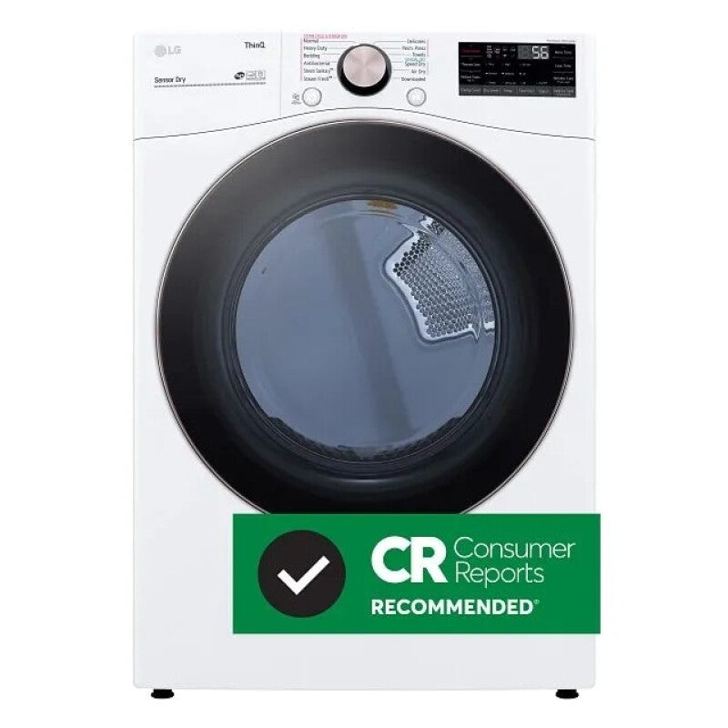 LG  7.4 Cu. Ft. Large Capacity Front Load Electric Dryer - White - White (DLEX4000W)