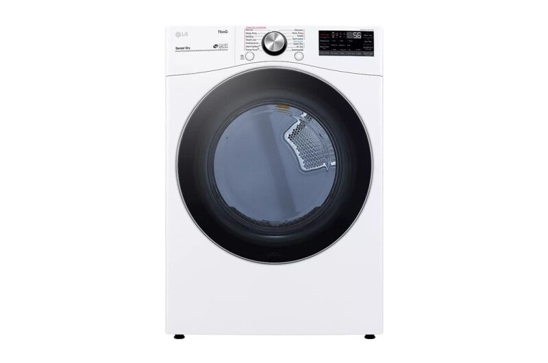 LG  7.4 Cu. Ft. Ultra Large Capacity Smart Wi-fi Enabled Front Load Electric Dryer With Turbosteam™ And Built-in Intelligence - White (DLEX4200W)