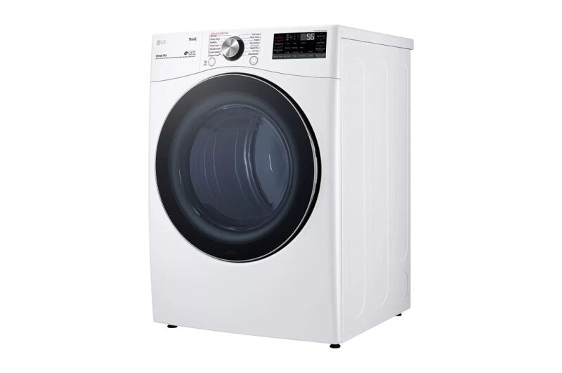 LG  7.4 Cu. Ft. Ultra Large Capacity Smart Wi-fi Enabled Front Load Electric Dryer With Turbosteam™ And Built-in Intelligence - White (DLEX4200W)