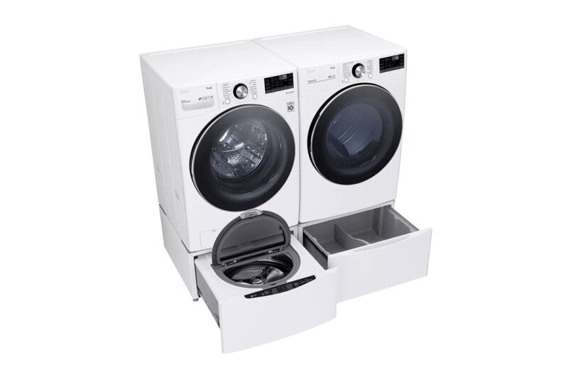 LG  7.4 Cu. Ft. Ultra Large Capacity Smart Wi-fi Enabled Front Load Electric Dryer With Turbosteam™ And Built-in Intelligence - White (DLEX4200W)