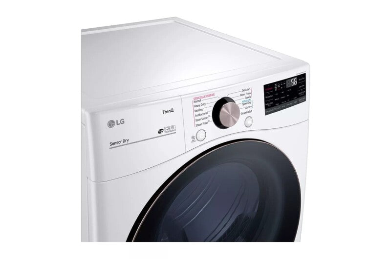 LG  7.4 Cu. Ft. Large Capacity Front Load Gas Dryer - White - White (DLGX4001W)