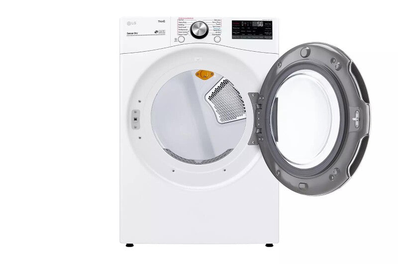 LG  7.4 Cu. Ft. Ultra Large Capacity Smart Wi-fi Enabled Front Load Gas Dryer With Turbosteam™ And Built-in Intelligence - White (DLGX4201W)