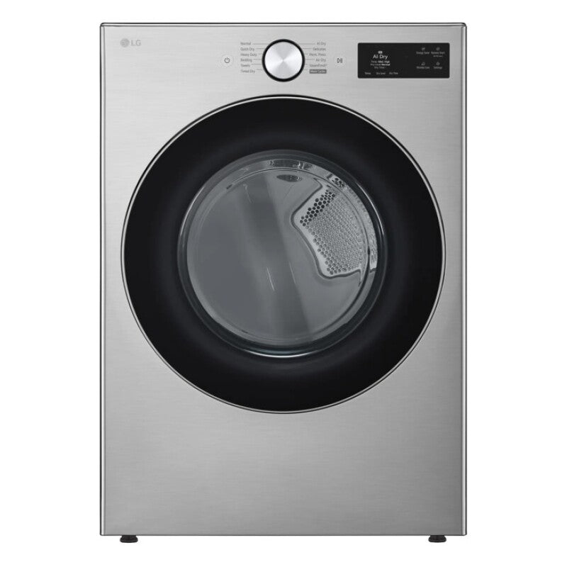 LG  7.4 Cu. Ft. Ultra Large Capacity Smart Front Load Gas Dryer With Turbosteam®, Ai Sensing And Hybrid Electronic Controls With Lcd Display - Graphite Steel (DLGX5801V)