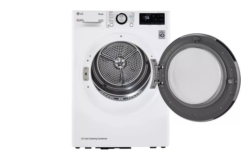 LG  4.2 Cu. Ft. Smart Wi-fi Enabled Compact Front Load Dryer With Dual Inverter Heatpump™ Technology - White (DLHC1455W)
