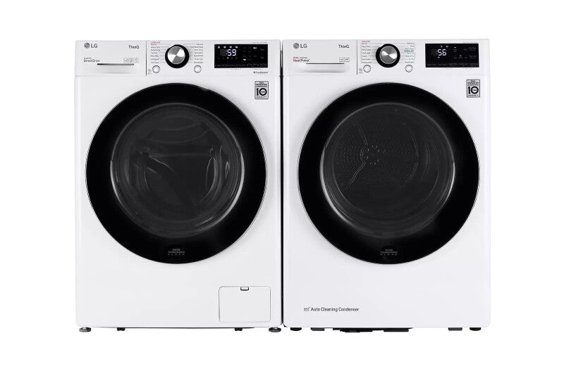 LG  4.2 Cu. Ft. Smart Wi-fi Enabled Compact Front Load Dryer With Dual Inverter Heatpump™ Technology - White (DLHC1455W)