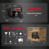 DuroStar DS14000iX 11000W/14000W Generator Dual Fuel Gas Propane 50A Low THD Inverter Remote Start New