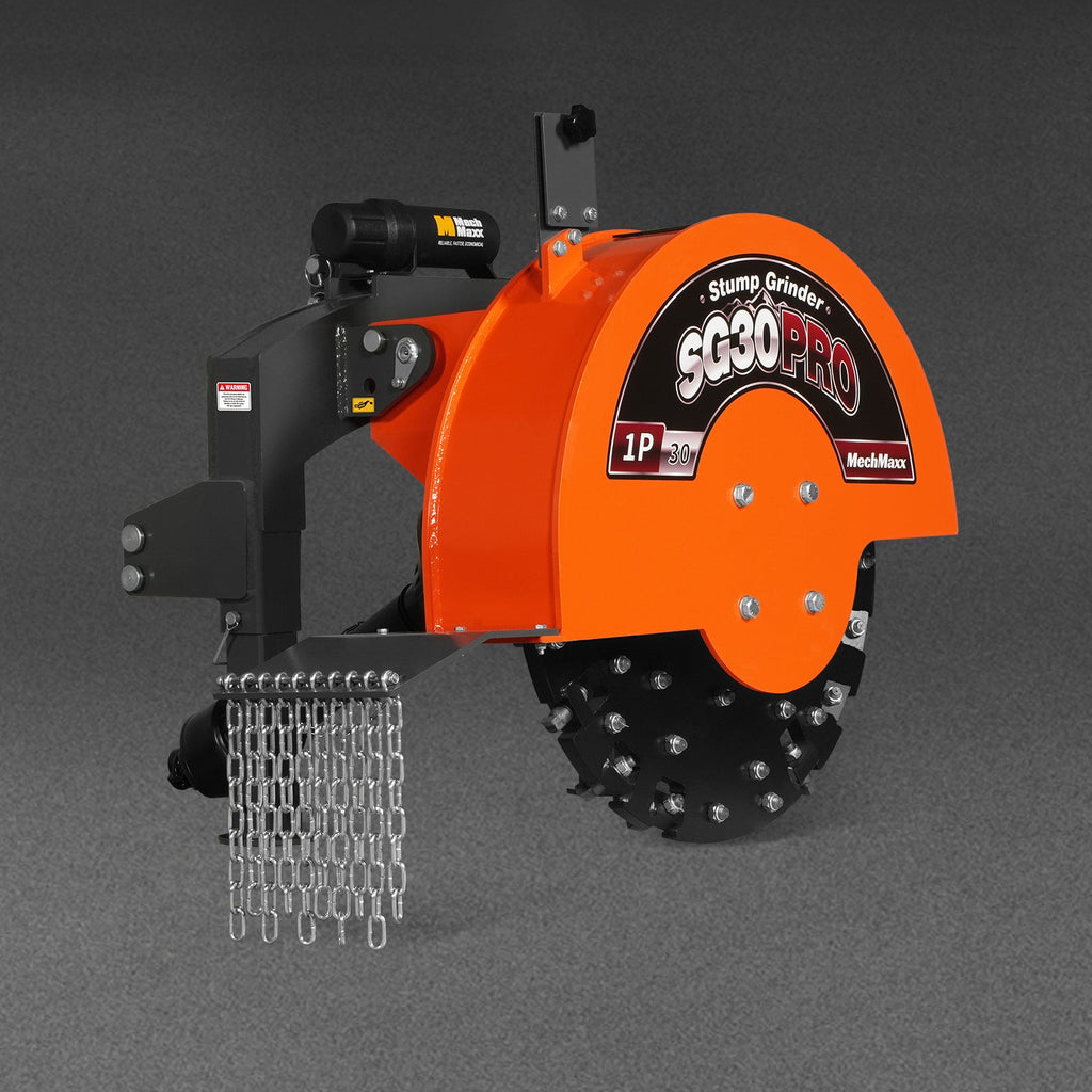 3-Point PTO Stump Grinder,  30 in Flywheel,  40-100HP,  with 44 Carbide Teeth (PTO Shaft Included with Slip Clutch),  SG30PRO