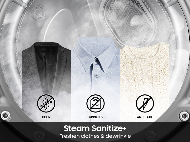 Samsung  Steam Sanitize+ | Sensor Dry | 7.5 cu.ft. - Brushed Black (DVG50BG8300VA3)