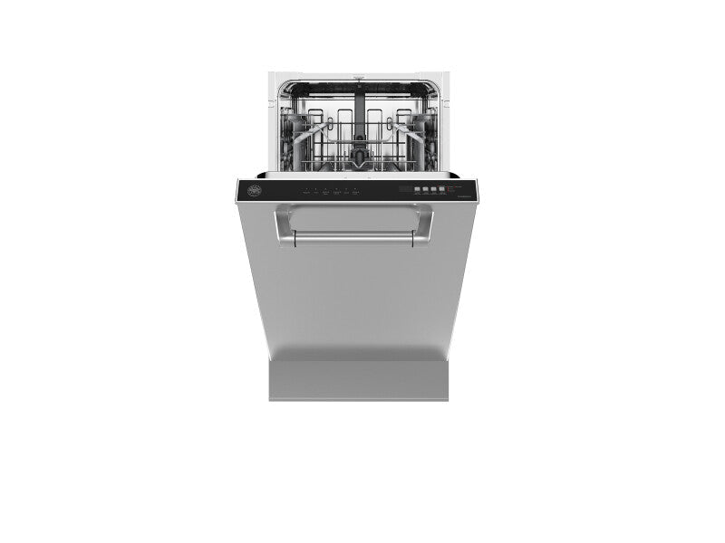 BERTAZZONI  18 inch Dishwasher Standard Tub with Panel and Bar Handle, 8 place settings, 51 dB, 6 wash cycles - Stainless Steel (DW18S2IXV)