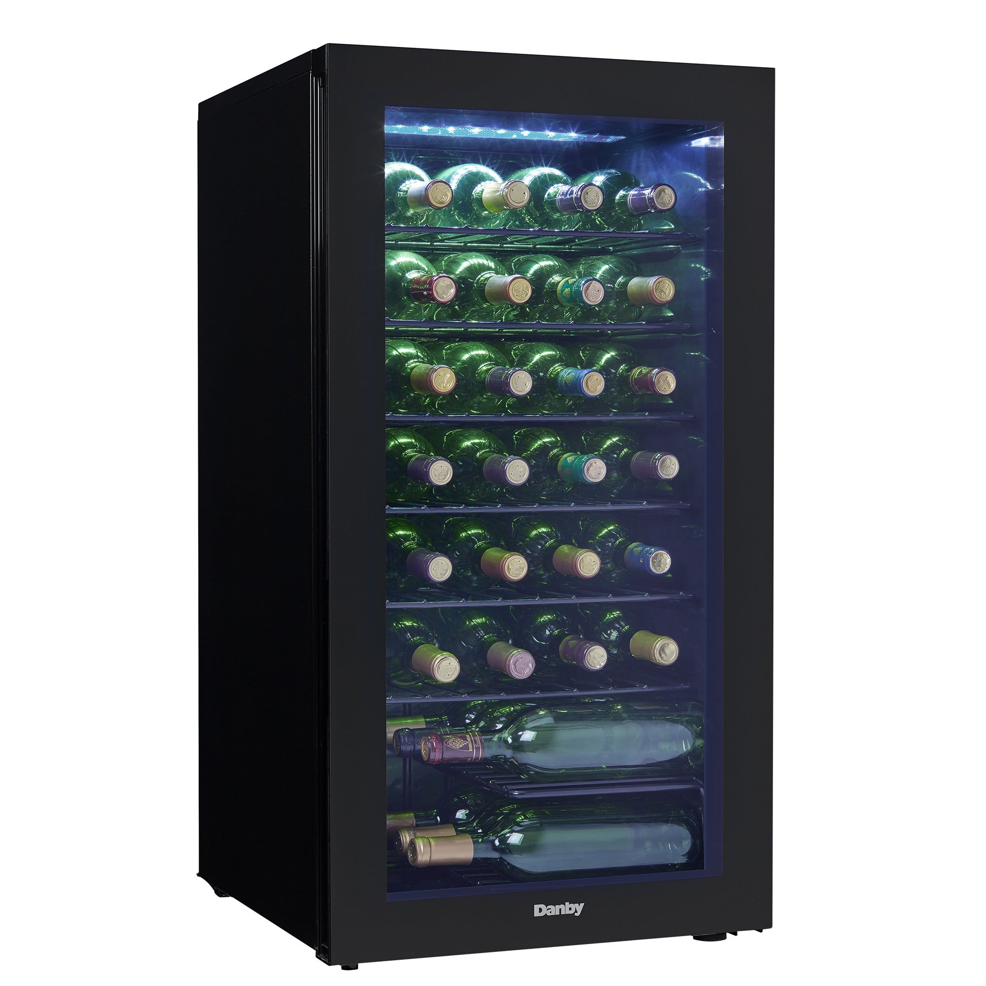 Danby 36 Bottle Free-Standing Wine Cooler in Black