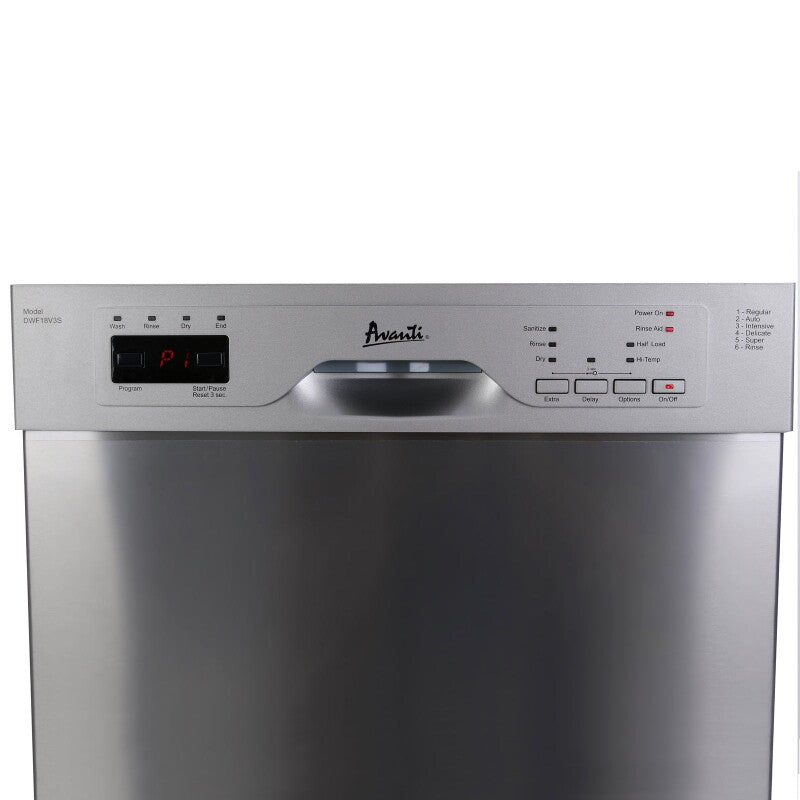 AVANTI  AVANTI D/W 18" - Stainless Steel (DWF18V3S)
