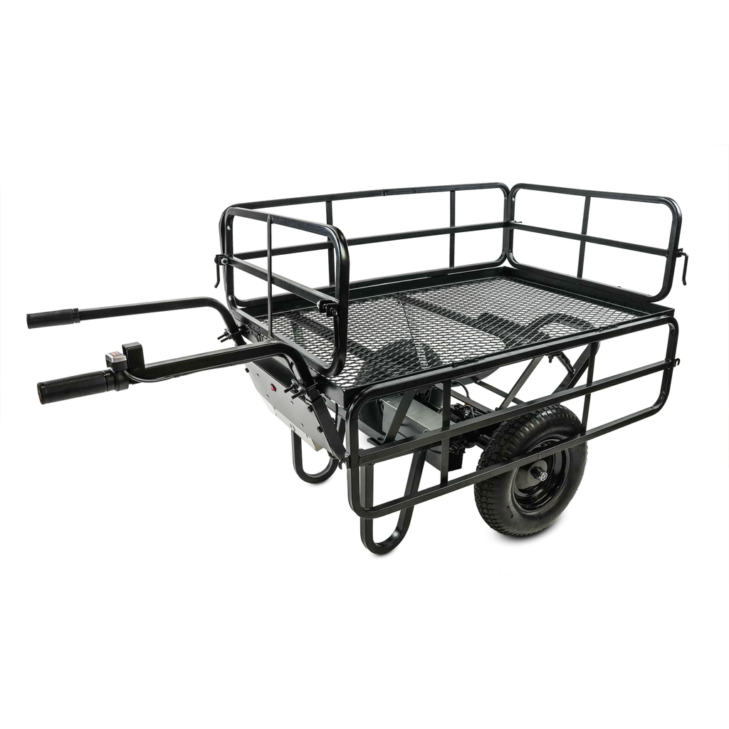 Chore Warrior CW325 Electric Utility Cart 350 lb. Capacity Metal Mesh Deck Removable Sides 24V New