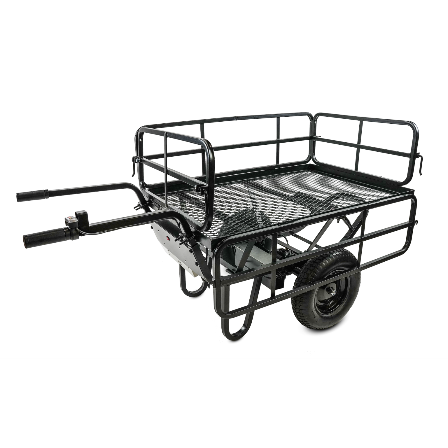 Chore Warrior CW325 Electric Utility Cart 350 lb. Capacity Metal Mesh Deck Removable Sides 24V New