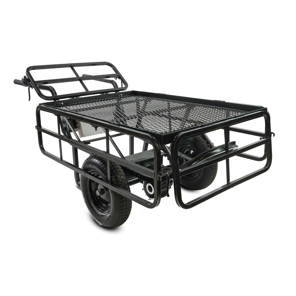 Chore Warrior CW325 Electric Utility Cart 350 lb. Capacity Metal Mesh Deck Removable Sides 24V New