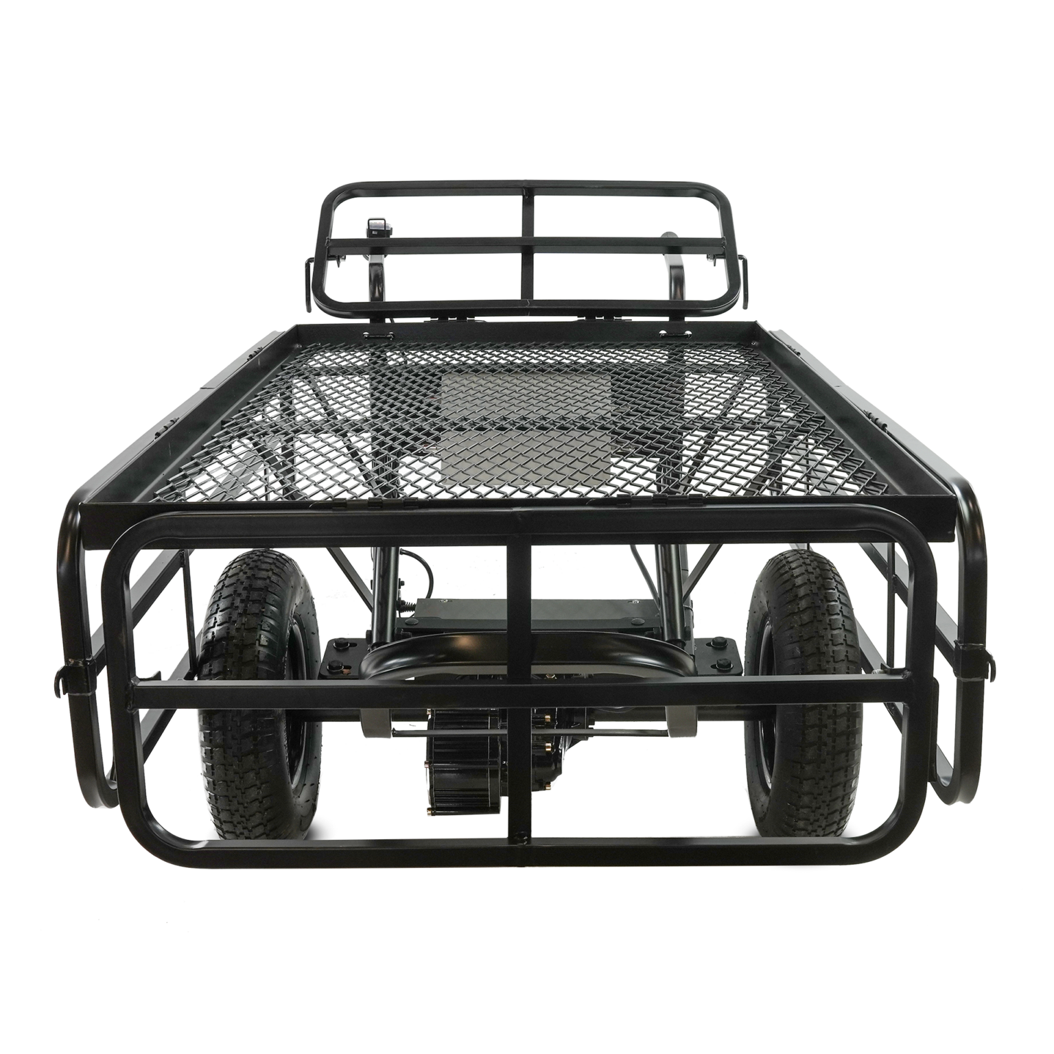 Chore Warrior CW325 Electric Utility Cart 350 lb. Capacity Metal Mesh Deck Removable Sides 24V New